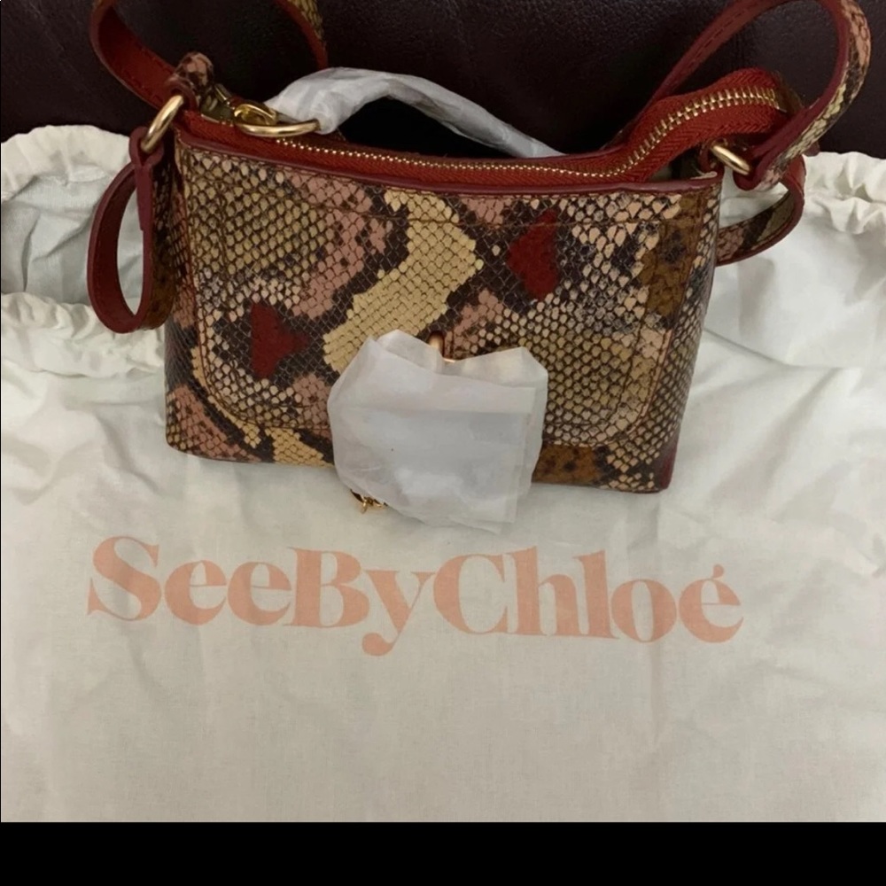 See By Chloe Women's Joan Snake Leather  Crossbody